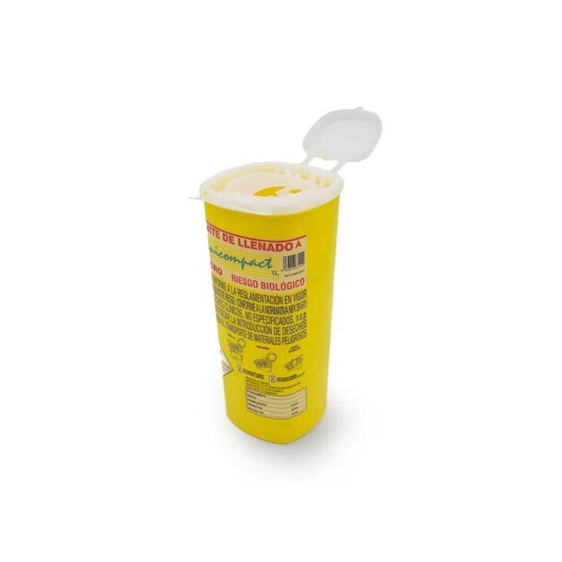 Contenedor de Material Biocontaminado (1L) Contenedor de Material Biocontaminado (1L)