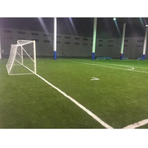 Juego porterías fútbol 11 metálicas fijas 100 mm
