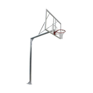 Juego canastas baloncesto galvanizadas monotubo 114mm fijas (sin tablero, aro ni redes)
