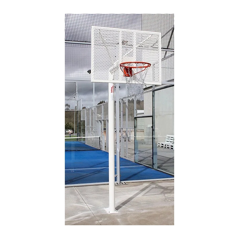 Juego canastas minibasket antivandalicas tubo 114mm lacada (con aros, redes y tableros) Juego canastas minibasket antivandalicas tubo 114mm lacada (con aros, redes y tableros)