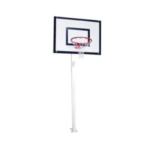 Juego canastas minibasket monotubo 100mm fijas (sin tablero, aros ni redes)