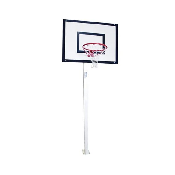 Juego canastas minibasket monotubo 100mm fijas (sin tablero, aros ni redes)