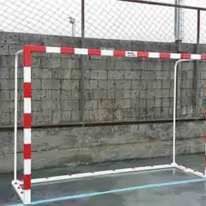 Porterías fútbol sala y balonmano trasladables de aluminio