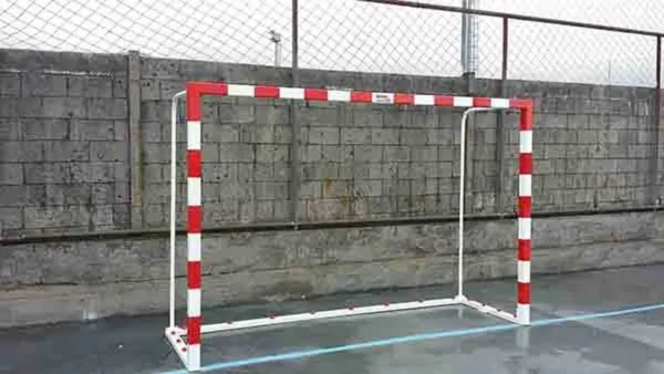 Porterías fútbol sala y balonmano trasladables de aluminio
