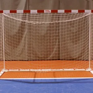 Porterías fútbol sala y balonmano trasladables metálicas 80x80mm con base 80x40mm