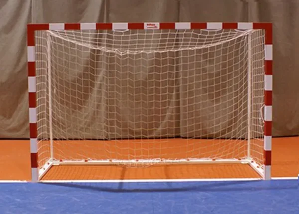 Porterías fútbol sala y balonmano trasladables metálicas 80x80mm con base 80x40mm